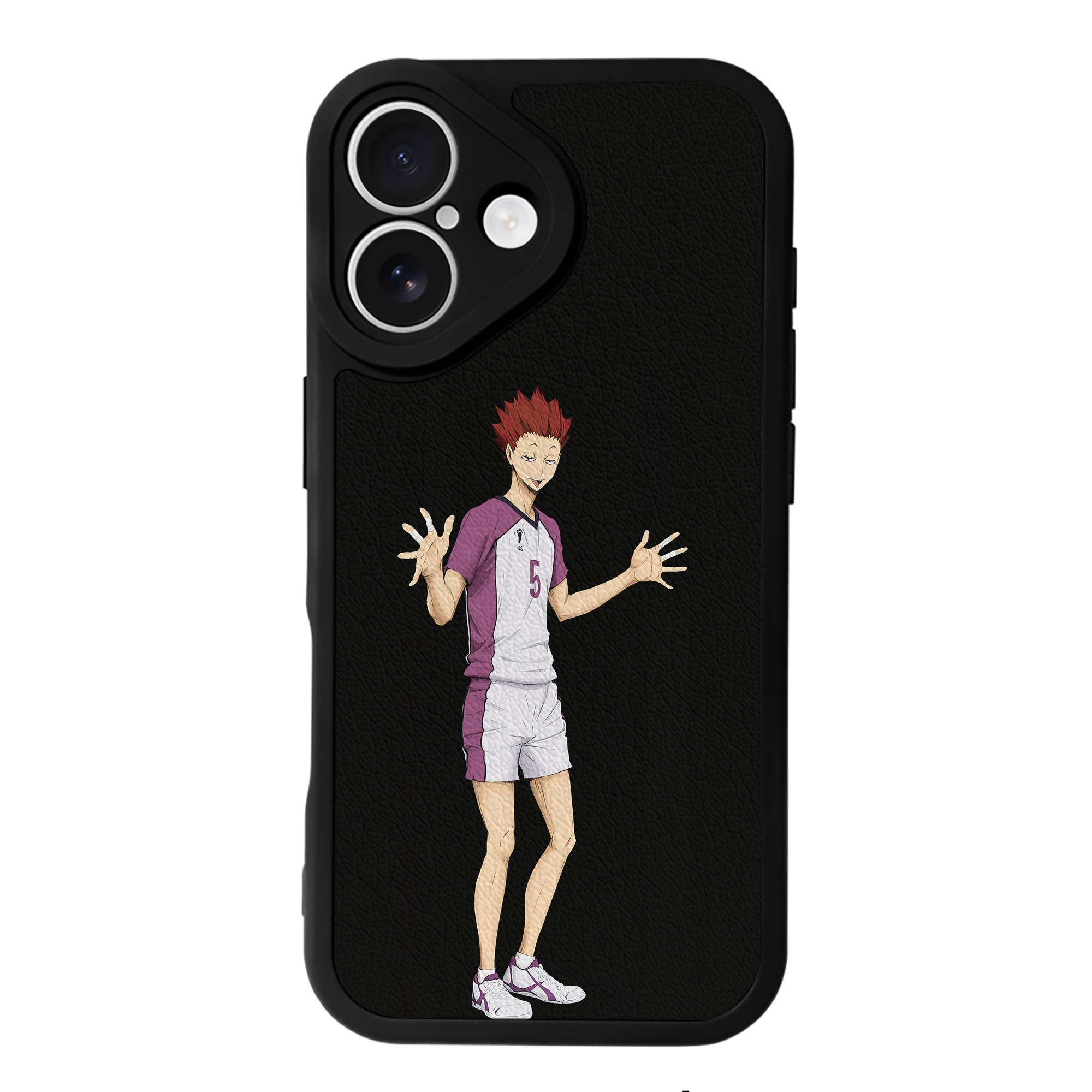 （画像用） ハイキュー!! Haikyu!! 【iPhone 16シリーズ対応】シリコンスマホケース（レザー調） 材質：シリコン
